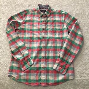 Moods of Norway plaid button down. Size large.